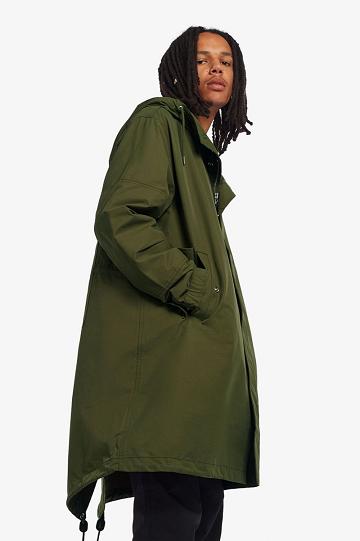 Green Fred Perry Shell Parka Men's Jackets | PH 1239NWYB